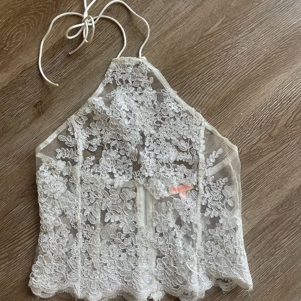 Lace corset/halter top